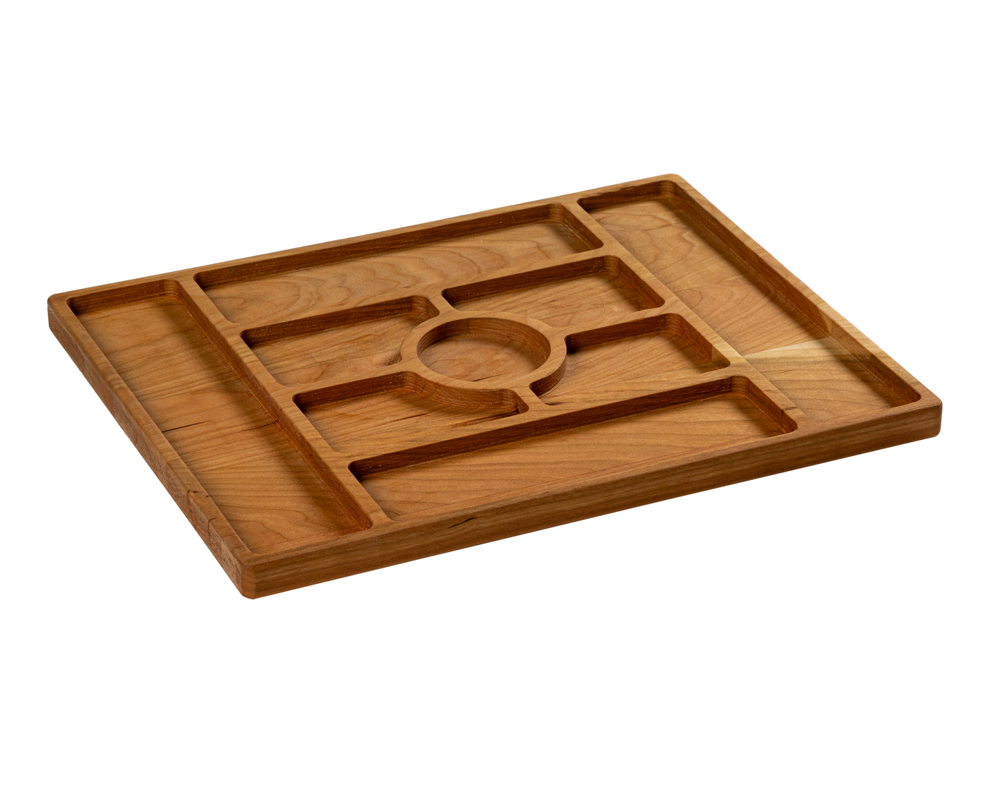 Cherry - CHA14 - Charcuterie Board with Compartments 14"x11"x3/4"