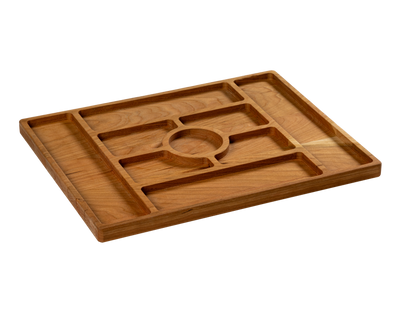 Cherry - CHA14 - Charcuterie Board with Compartments 14"x11"x3/4"