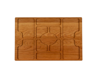 Cherry - CHA17 - Charcuterie Board with Compartments 17"x11"x3/4"
