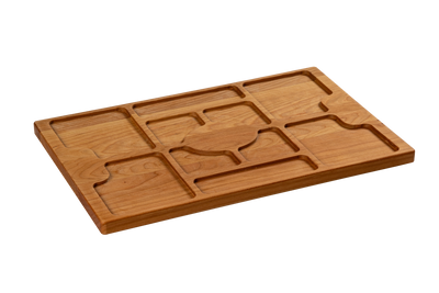 Cherry - CHA17 - Charcuterie Board with Compartments 17"x11"x3/4"