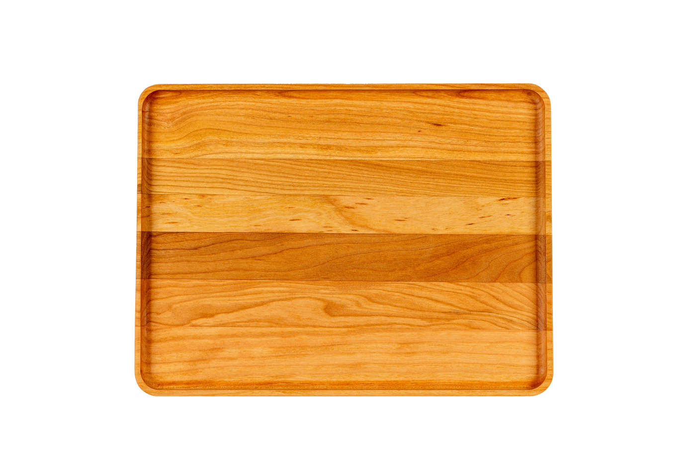 Cherry - TR12 - Rectangular Hardwood Tray with Small Edge 12''x9''x3/4''