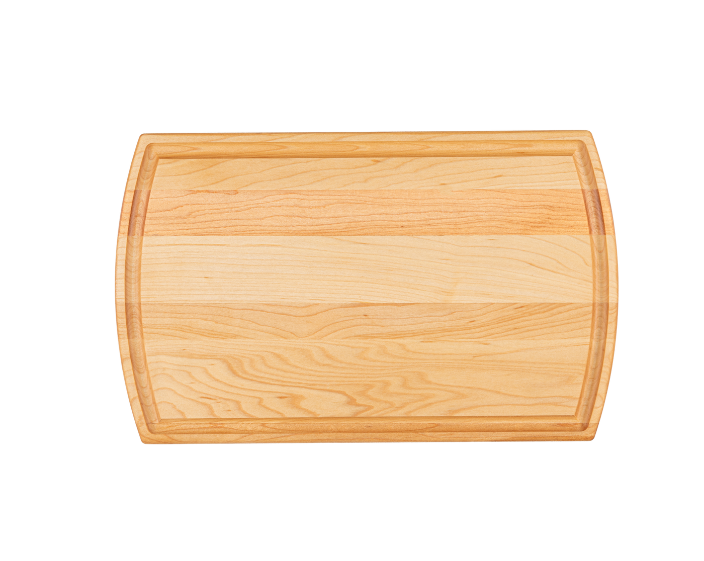 Maple - RO14 - Small Arched Cutting Board with Juice Groove 14-1/4’’x8’’x3/4’’