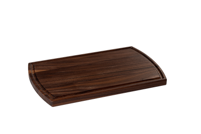 Walnut - RO14 - Small Arched Cutting Board with Juice Groove 14-1/4’’x8’’x3/4’’