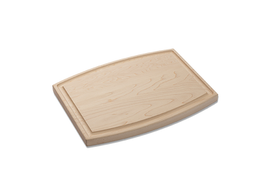 Maple - RO12 - Small Arched Cutting Board with Juice Groove 12''x9''x3/4''
