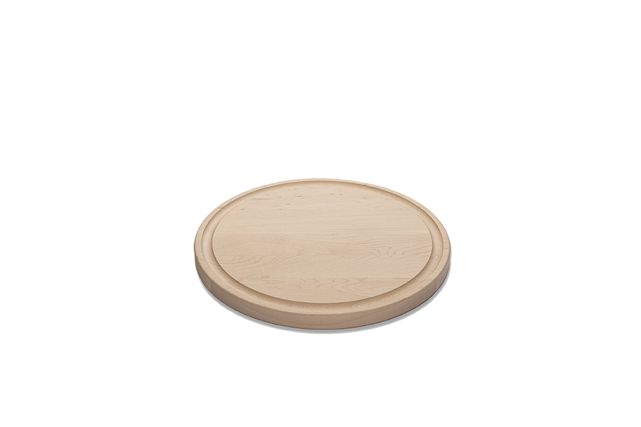 Maple - R10 - Small Round Cutting Board with Juice Groove 10-1/2''x3/4''