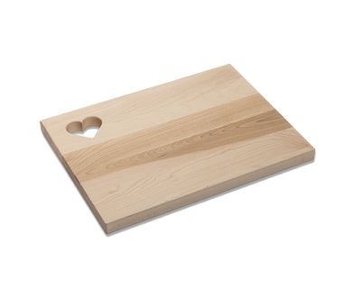 Maple - CH12 - Cutting Board with Heart Cutout 12''x9''x3/4''