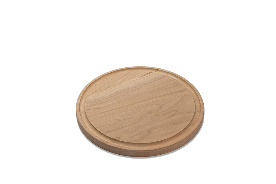 Cherry - R10 - Small Round Cutting Board with Juice Groove 10-1/2''x3/4''