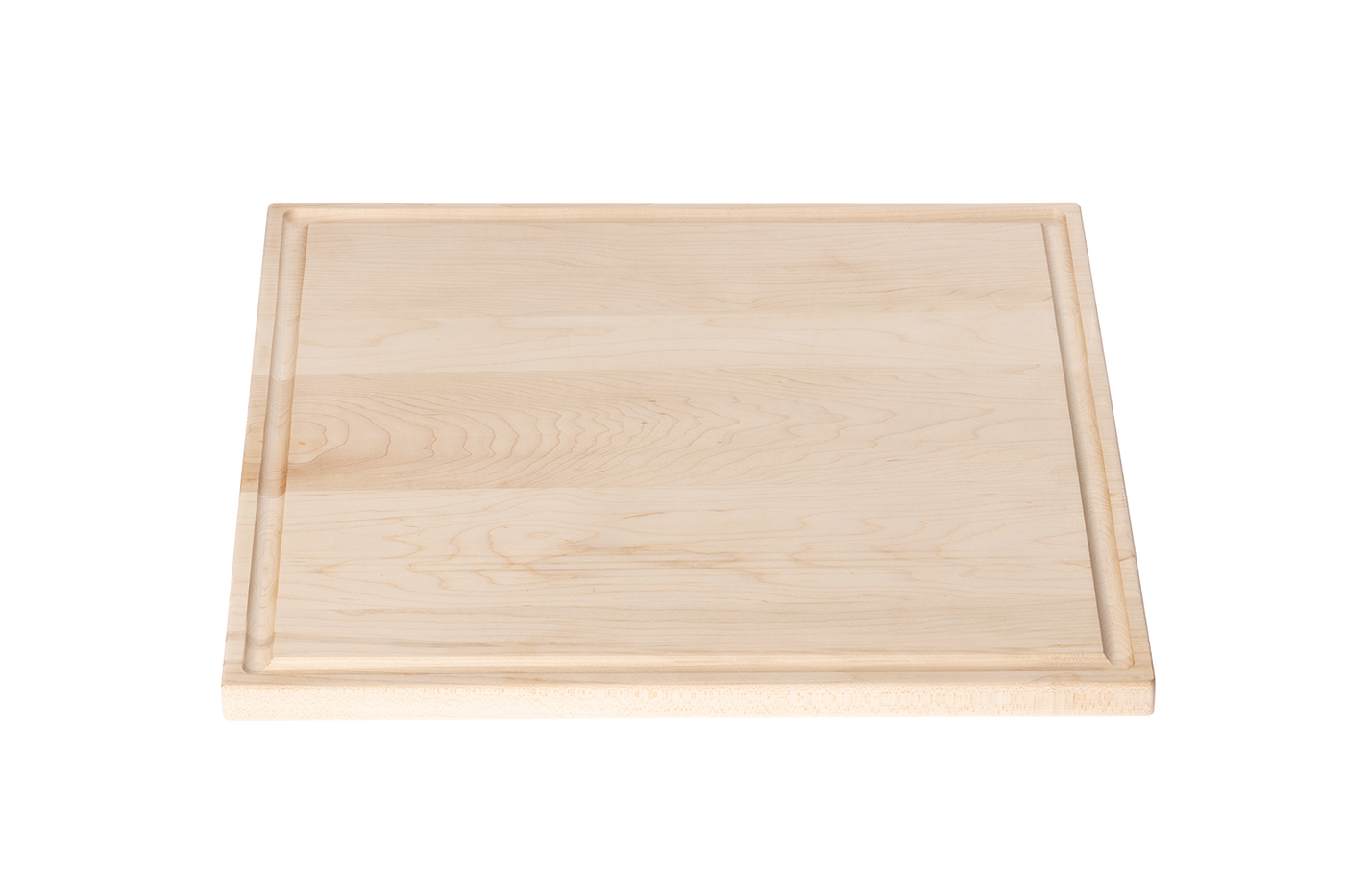 Maple - MSQG14 - Square Maple Cutting Board with Juice Groove 14-1/4''x14-1/4''x3/4''