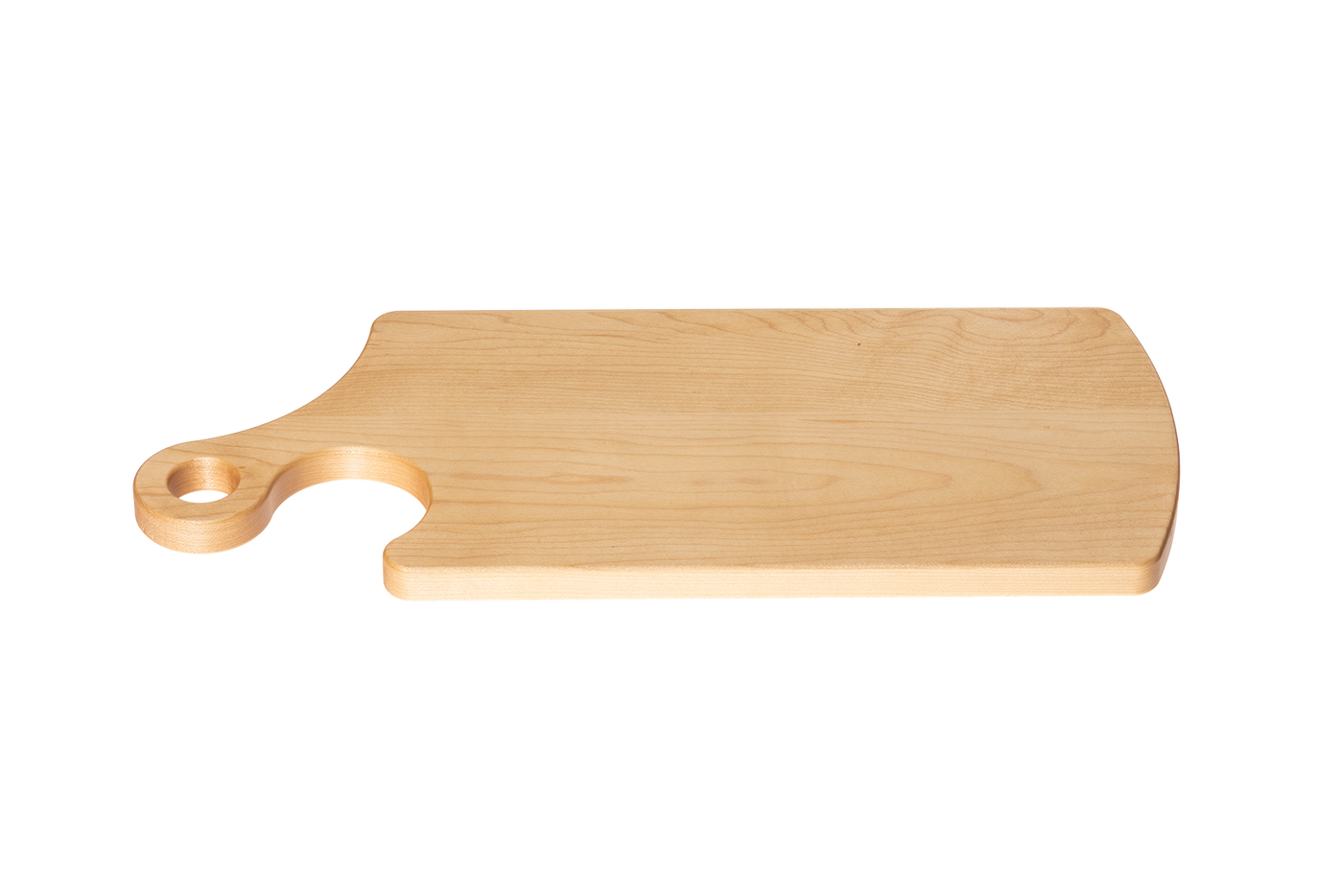 Maple - MCOH18 - Serving Board With Curved Handle 18''x7-1/2''x3/4''