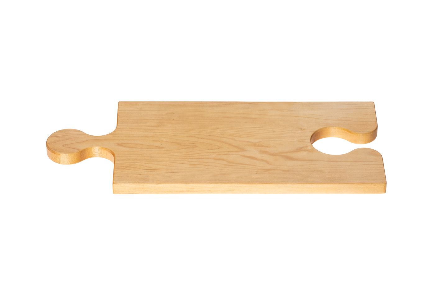Maple - MPOH18 - Puzzle Serving Board with Hooked Handle 18''x7-1/2''x3/4''